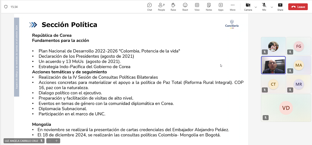 La Embajada de Colombia en Corea del Sur y su Sección Consular realizan con éxito la jornada de rendición de cuentas del 2024