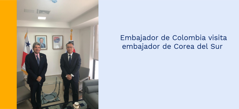 Embajador de Colombia visita embajador de Corea del Sur