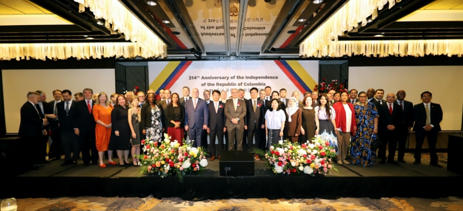 La Embajada de Colombia en la República de Corea celebró los 214 años de la Independencia Nacional