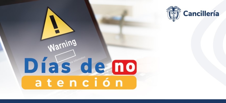 Embajada de Colombia en Corea y su sección consular no tendrá atención al público los días 28 y 29 de marzo de 2024