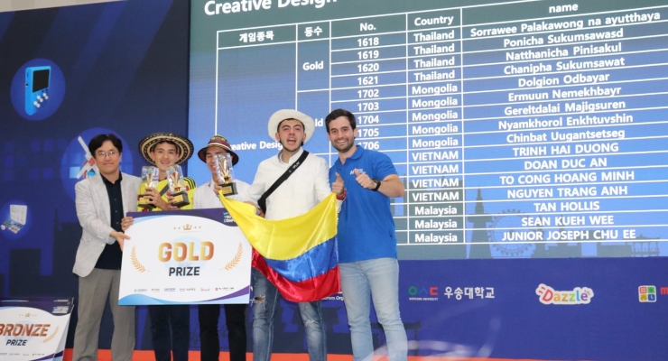 Estudiantes colombianos ganaron competencia internacional de robótica en Corea del Sur