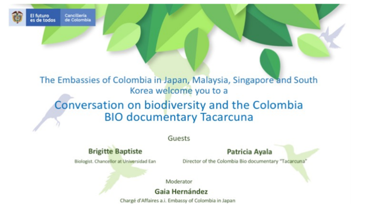 Embajadas de Colombia en Corea, Japón, Malasia y Singapur llevaron a cabo conversatorio virtual en el marco de la conmemoración del Día Mundial del Medio Ambiente