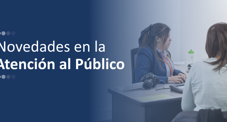 Banner general de novedades de atención al público en el que aparecen un usuario y alguien que lo atiende